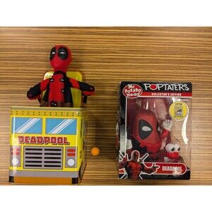 NEW Deadpool Poptaters Mr Potato Head Collectors 2016 & DeadPool Jack in the Box